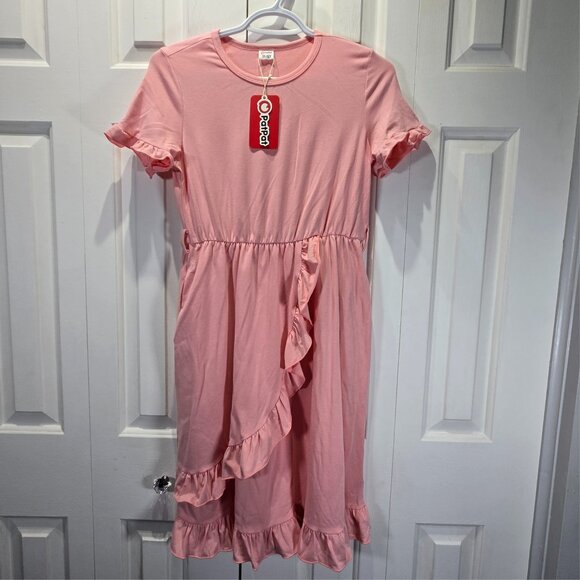 NWT Tween Girl Pink Casual Dress – Size 11-12 Years - Picture 1 of 5